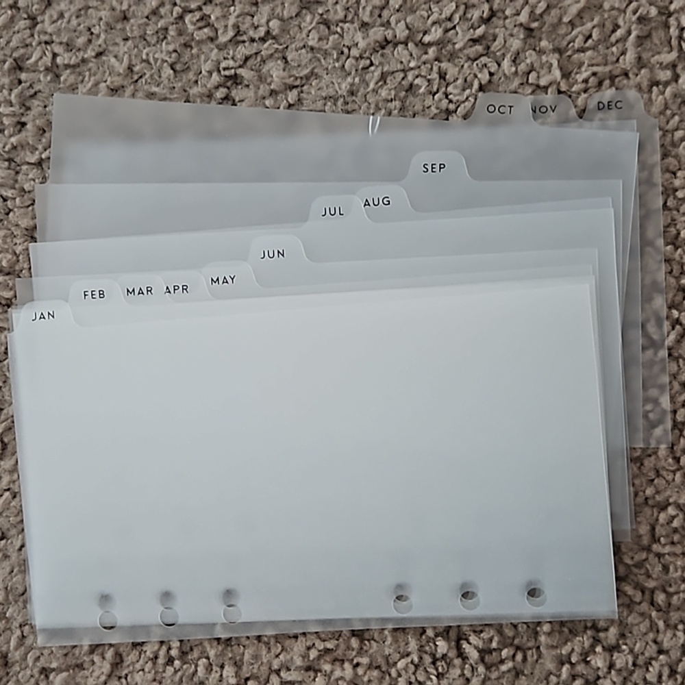 12 month frost planner divider